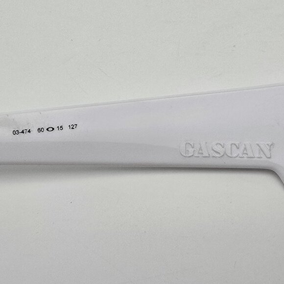 *SOLD* Oakley 03-474 Gascan White Frame Black Iridium Lens Sunglasses w/ Case - Picture 9 of 16